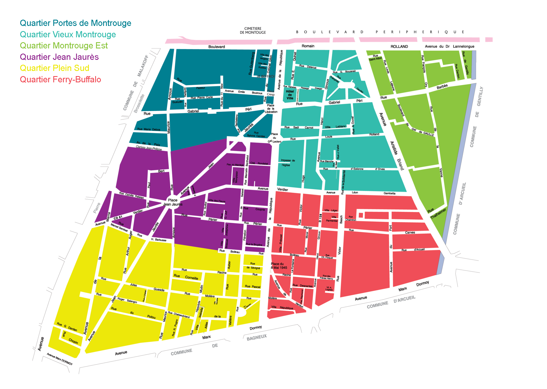 Plan du quartier